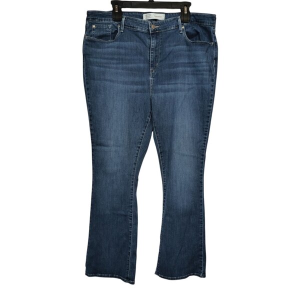 Signature by Levi Strauss Denim - Signature Levi Strauss Women’s Simply Stretch Mid Rise Bootcut Jeans 22M W36L32